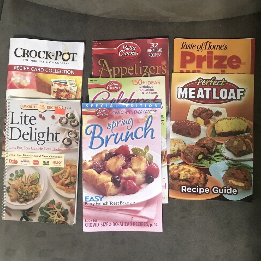 7 Recipe Cookbook Pamphlet Softcover Betty Crocker Taste Of Homes Crockpot